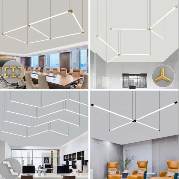 YIN834212 28W 120cm Free splicing office chandeliers - Image 5