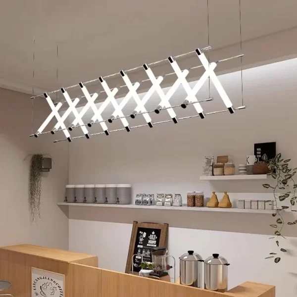 YIN834216 Acrylic Led Tube Pendant Lamp Villa - Image 2