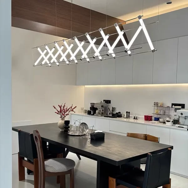 YIN834216 Acrylic Led Tube Pendant Lamp Villa - Image 4