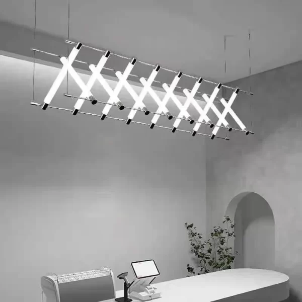YIN834216 Acrylic Led Tube Pendant Lamp Villa - Image 5