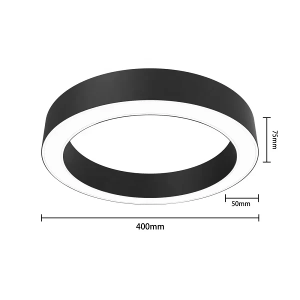 YIN834217 50mm 75mm led gold hollow circle - Image 3